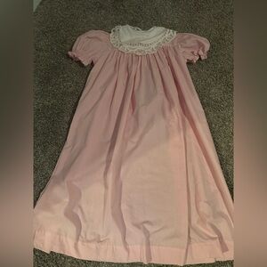 Charming Pink Kids dress with lace detail